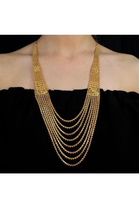 ATA MUCEVHERAT Kadın Gold Fantezi Modern Hint Gerdan