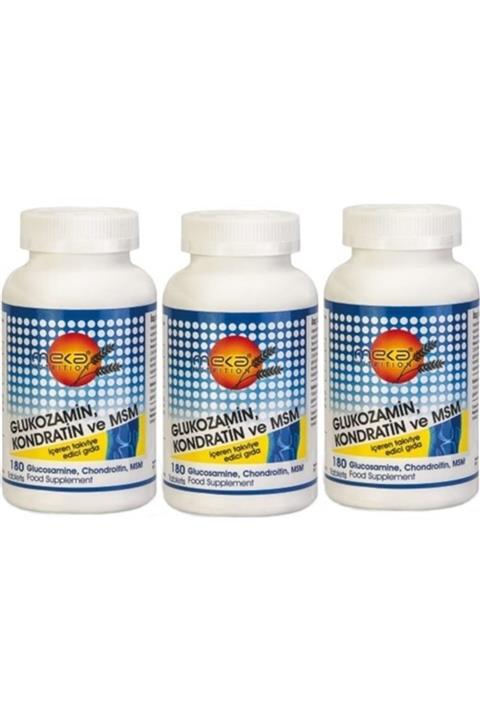 Meka Nutrition Glucosamine Chondratin Msm 180 Tablet 3 Kutu