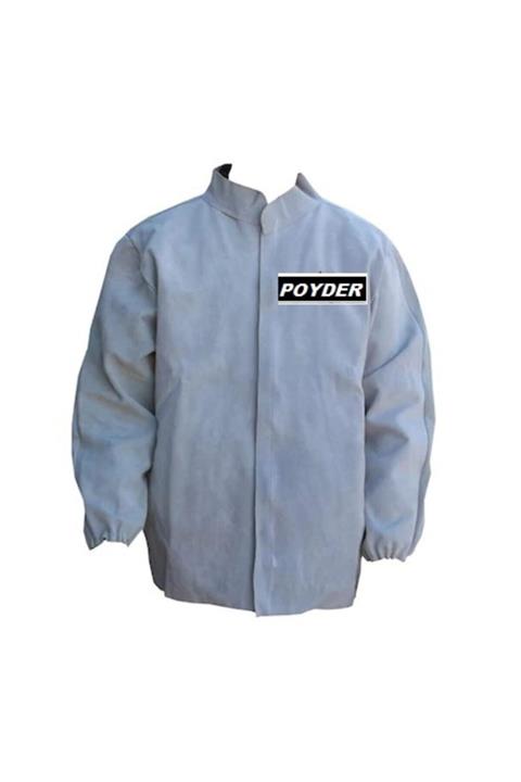 POYDER Deri Kaynakçı Ceketi Tek Ebat Hakiki Deri