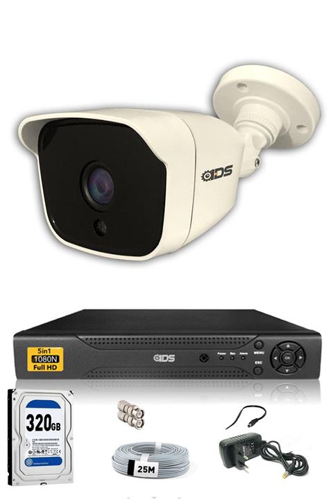 IDS 1 Kameralı Set - 5mp Sony Lensli Full Hd Gece Görüşlü Güvenlik Kamerası Sistemi - Cepten Izle