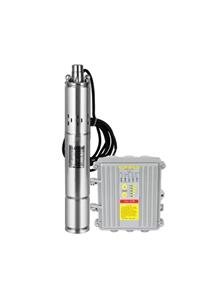 Cacheng 72 Volt Dc Solar Güneş Enerjili Dalgıç Pompa 70mm Dış Çap 1000 Watt Panolu 100 Mss 3.6 M³/h