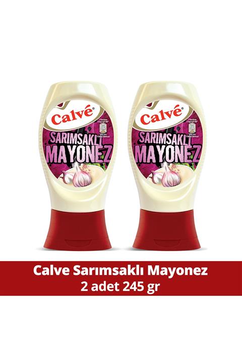 Calve Sarımsaklı Mayonez 245 gr X 2 Adet