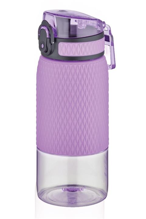 Uzspace 380ml Tritan Silikon Kaplı Gövde Detoks Aparatlı Su Matarası