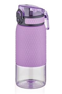 Uzspace 380ml Tritan Silikon Kaplı Gövde Detoks Aparatlı Su Matarası