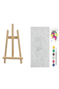 Ümraniye Hobi Sanat Mini Şövalyeli Tuval Boyama Seti Bts5 Tuval Numaralı Tuval Set 25x35 Unicorn