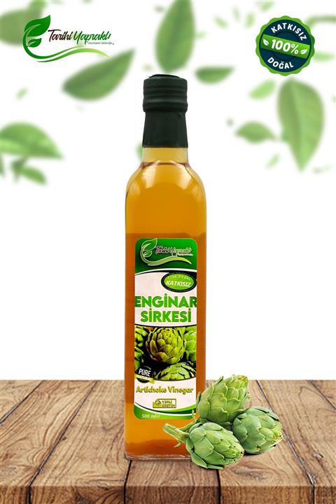 TARİHİ YAPRAKLI Katkısız Doğal Fermente Enginar Sirkesi