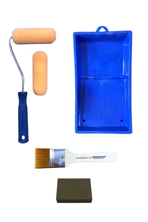 Buhobi Cadence Boya Kadife Kaplı Iz Bırakmayan Rulo Fırça Seti 6 Parça