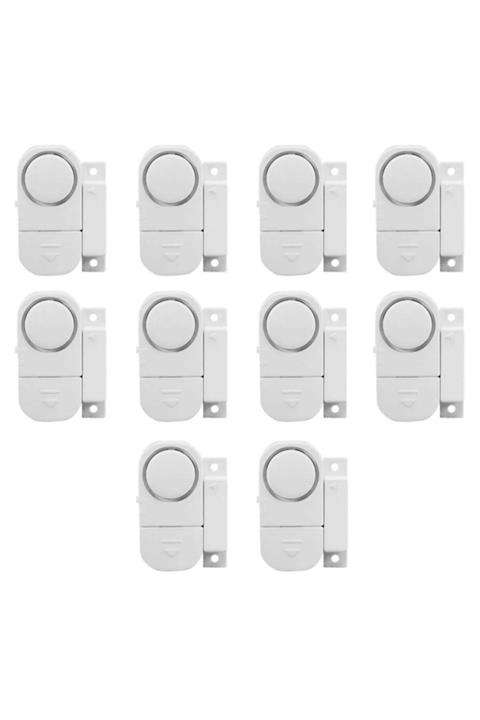 Bilge Hatun 10 Adet Kapı Pencere Alarmı Kablosuz Manyetik Alarm Ev Güvenlik