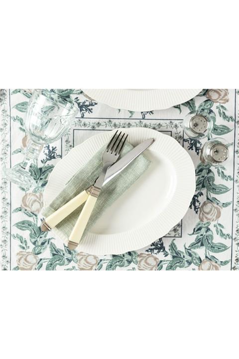 Madame Coco Paisible New Bone Kayık Tabak - 28cm