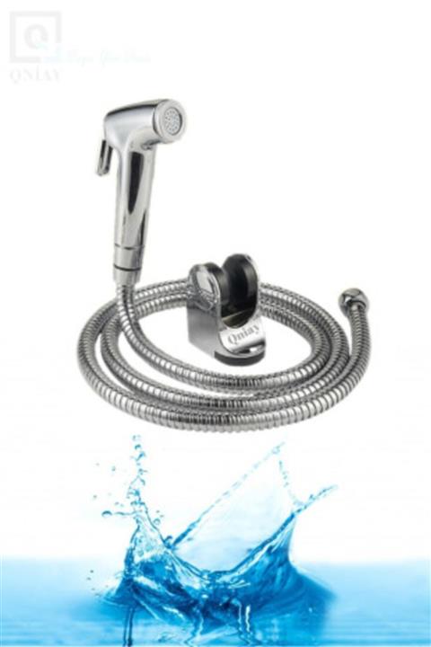 QNİAY Spiralli Taharet Musluğu Taharetmatik Tabancalı Set