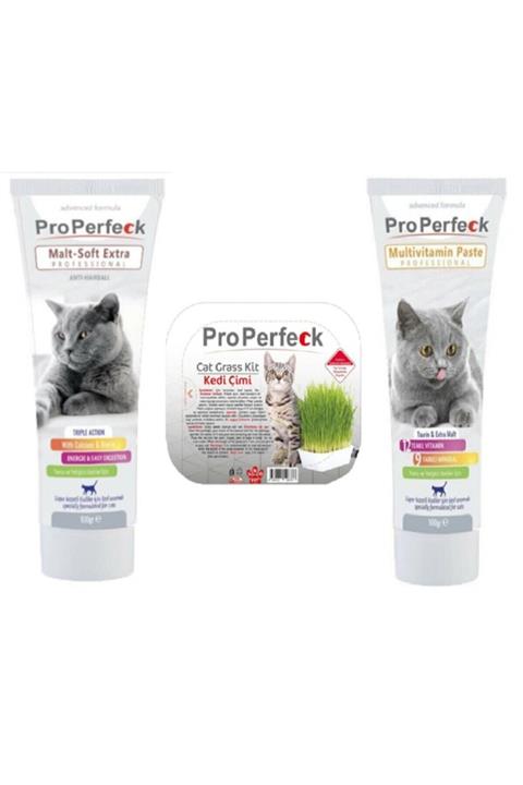 GND Pro Perfeck Malt Soft Extra 100 Gr Pro Perfeck Multivitamin Paste 100 Gr Pro Perfeck Kedi Çimi