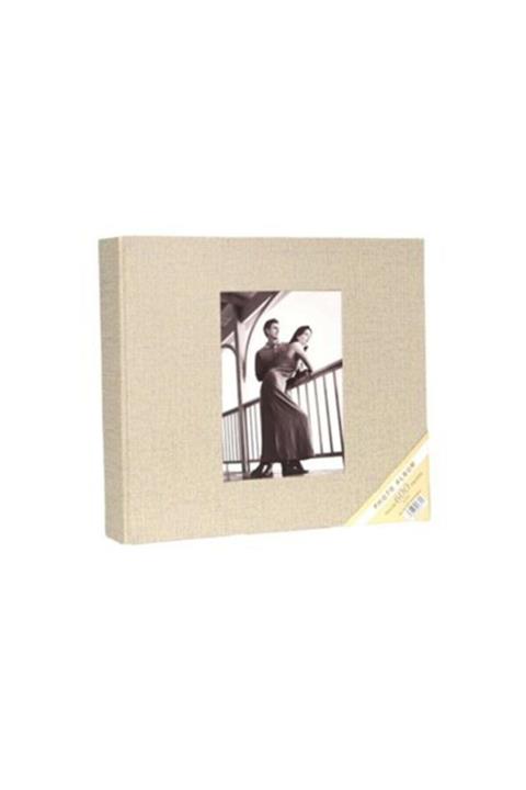 Acr 10x15cm 600’lük Koton Desenli Fotoğraf Albümü Koton Krem