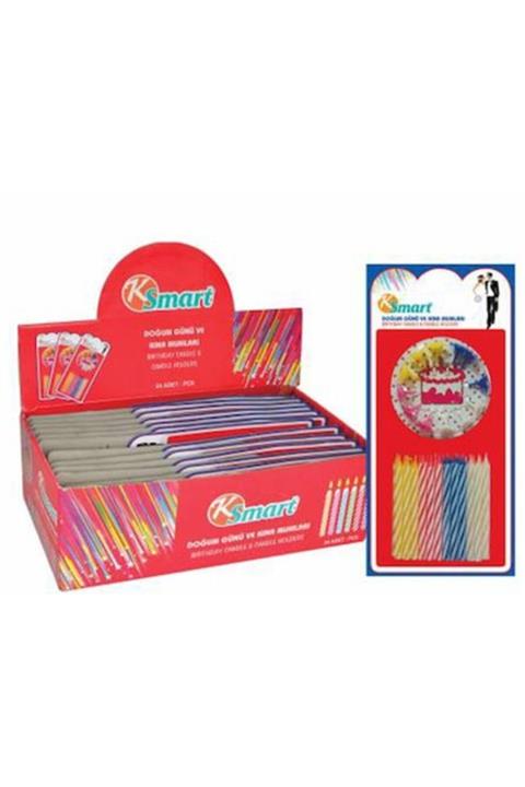 Ksmart K-smart Doğum Günü Mumu 24lü 1 Koli