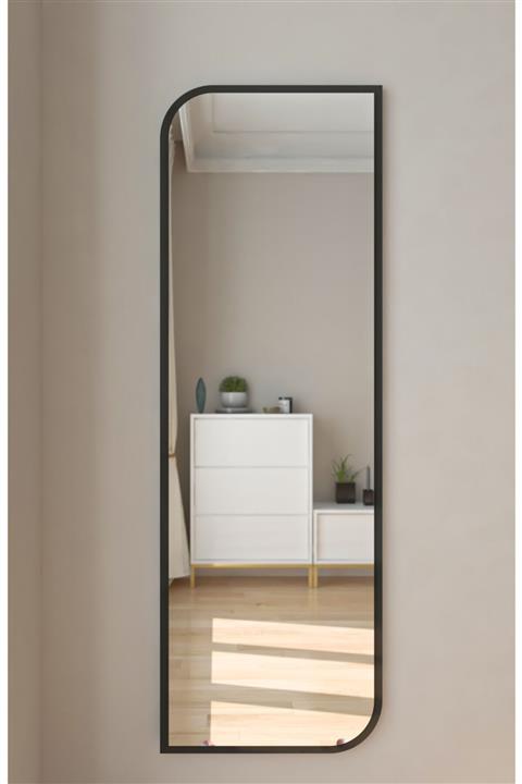 rivomo Siyah Dekoratif Boy Aynası 150x50