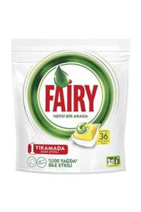 Fairy Bulaşık Makinesi Deterjanı Hepsi Bir Arada Limon 36 Yıkama