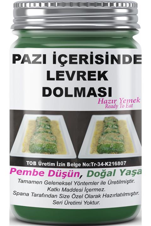 SPANA Pazı İçerisinde Levrek Dolması Devis'so Tekne Kaptanından Ev Yapımı Katkısız 330gr