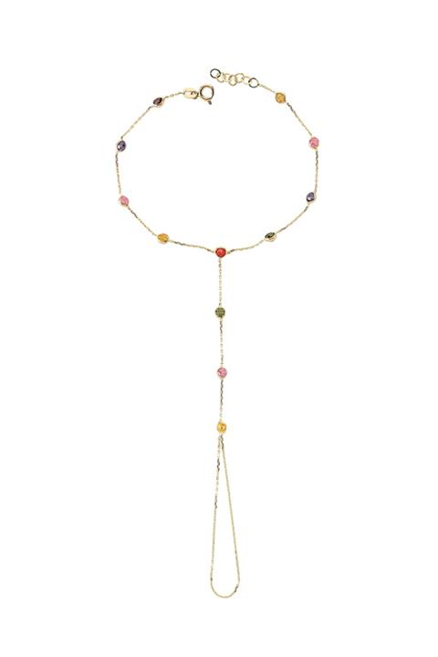 Glorria Kadın Altın Taşlı Şahmeran Bileklik CM0338