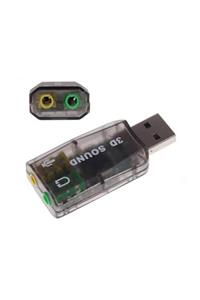 Ancheyn Harici Usb Ses Kartı Mikrofon Hoparlör 5+1 4504