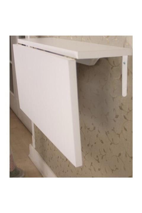Ankaflex Duvara Monte Monteli Katlanır Masa Çalışma Yemek Masası Duvardan Açılan Montaj Monteli Masa 60*90 Cm