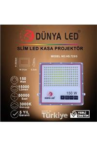 DÜNYA LED Hs.723/3 150w Smd Led Slim Projektör 3000 k Günışığı