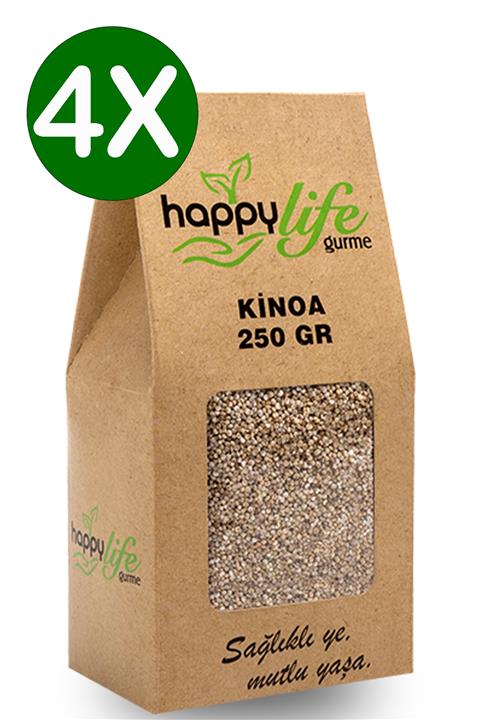 Happy Life Kinoa 250 Gr X 4 Adet Set Ürün (1000 Gr - 1 Kg)