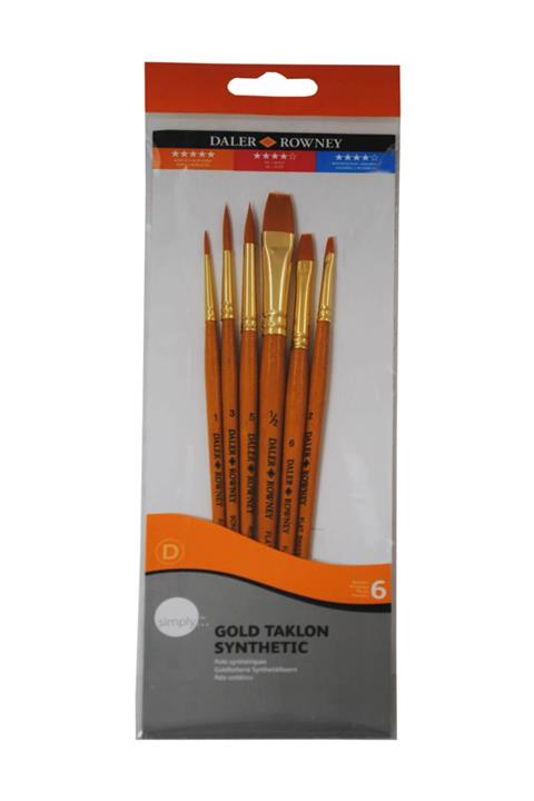 Daler Rowney Gold Taklon Synthetic Fırça Seti 7'li