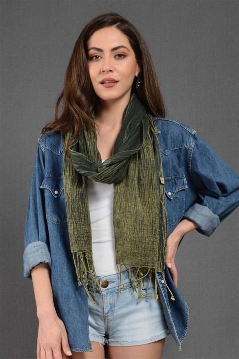 Dosimira Denim Taşlama Pamuklu Şal