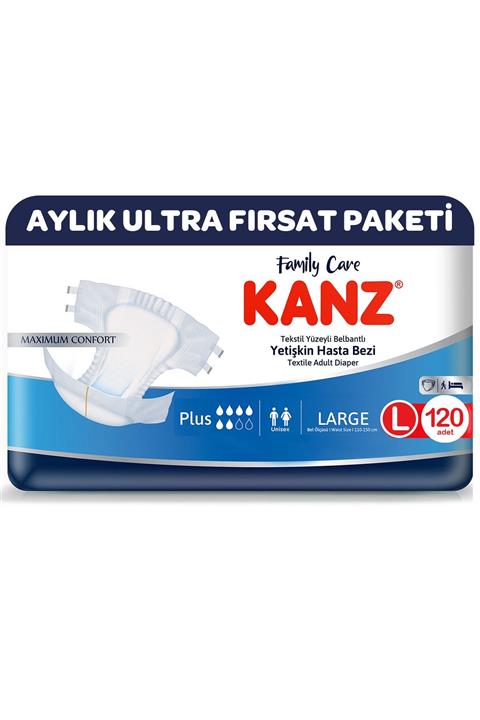 Kanz Hasta Bezi L Beden 120 Adet