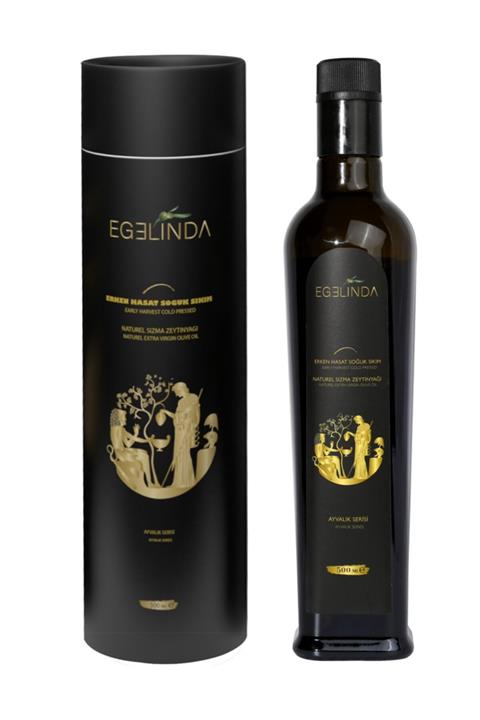 Egelinda Ayvalık Erken Hasat Soğuk Sıkım Naturel Sızma Zeytinyağı 500 Ml