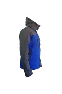 Lemigo Softshell Kapşonlu Mont Mavi-gri Xxl