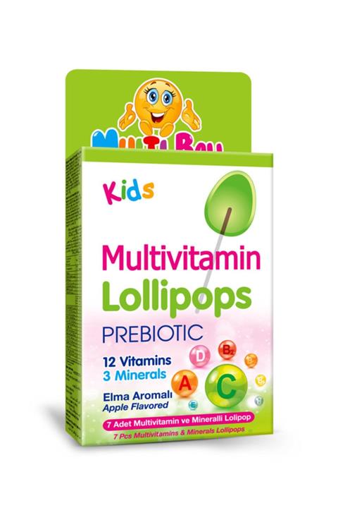 Multiball Kids Multivitamin Lollipop + Prebıotıc