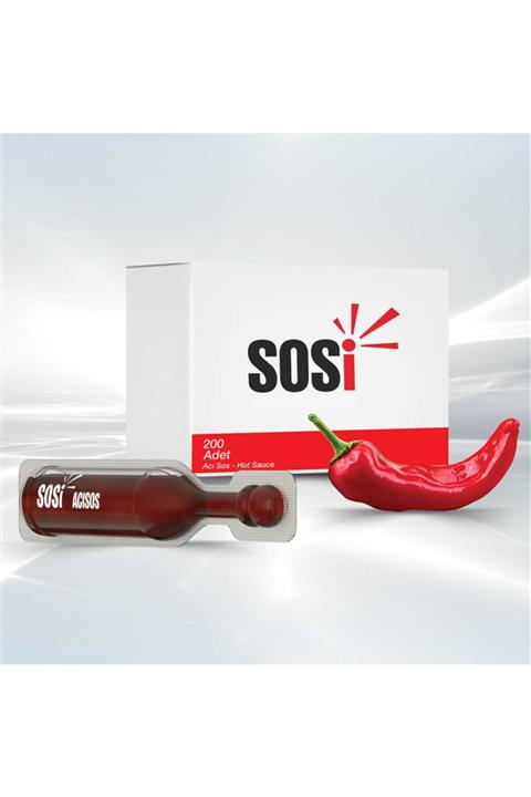 Sosi Tek Kullanımlık 10 Ml(200 Adet) Acı Biber Sosu