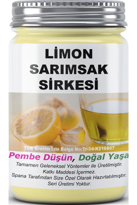 SPANA Ev Yapımı Katkısız  Limon Sarımsak Sirkesi 500ml