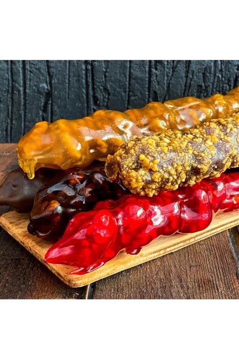 Zigana Karışık Paket Cevizli Sucuk ( Narlı-karamelli-ballı-fındıklı-sade Dut) (1000gr)