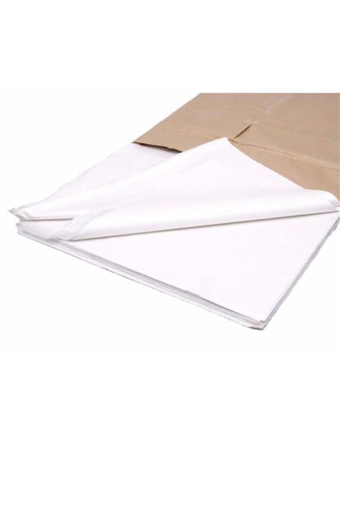 Ambalaj Atölyesi 100x70 cm 100 Adet Beyaz Pelur Kağıt