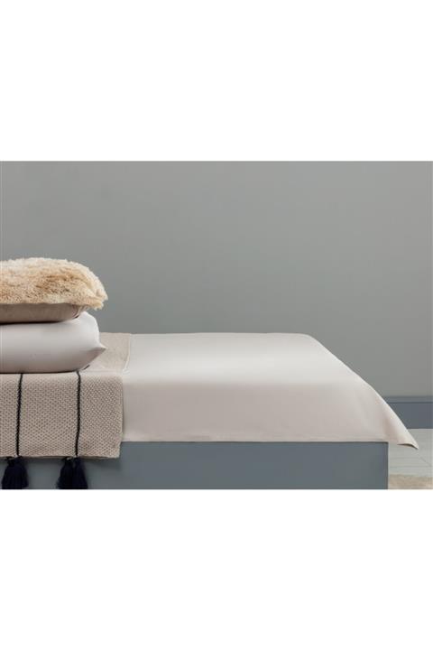 Madame Coco Dorothy Tek Kişilik Ranforce Çarşaf - Taş