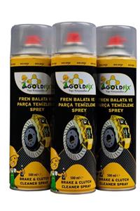 GOLDFİX Fren Balata Ve Parça Temizleme Sprey 500 ml (350GR) X 3 Adet