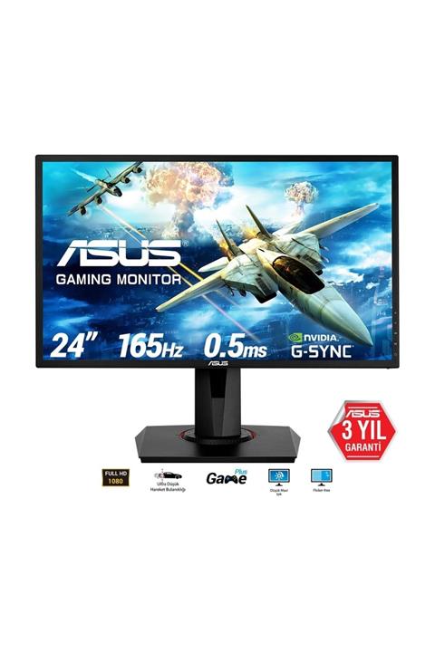 ASUS 24 VG248QG 1920x1080 165Hz DVI-D Hdmı Dp 0.5ms Vesa Pivot FreeSync G-Sync Oyuncu Led Monitör