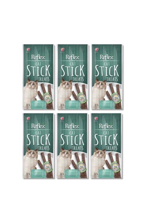 Reflex 3x5 gr 6 Paket Tahılsız Kuzu Eti Ve Kedi Çimli Stick Kedi Ödül Maması