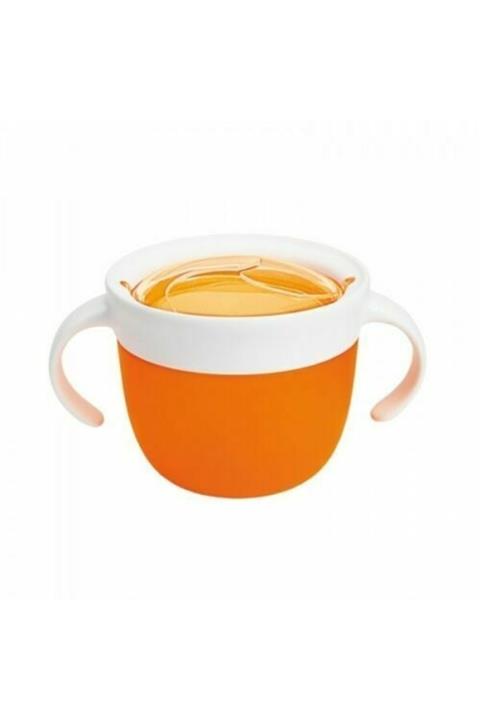 Munchkin Atıştırmalık Kabı, Güvenli Kapatılabilir Kapaklı, 266ml, 12ay+, Turuncu, 1 Adet