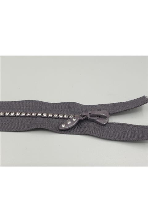 GREENTON Taşlı Fermuar 20 Cm Siyah