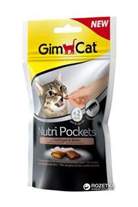 Gimcat Nutri Pockets Kümes Hayvanlı Biyotinli Kedi Ödülü 60 gr