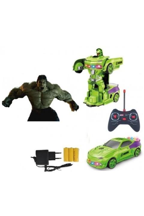 LRS STORE Uzaktan Kumandalı Robot Olan Araba Hulk Avangers Işıklı Müzikli Ve Şarjlı Yüksek Kalite