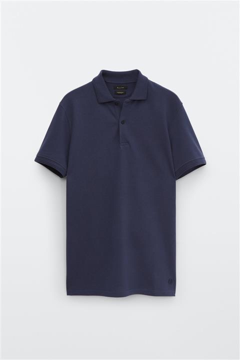 Massimo Dutti Erkek %100 Pamuklu Kısa Kollu Polo T-Shirt 00709273