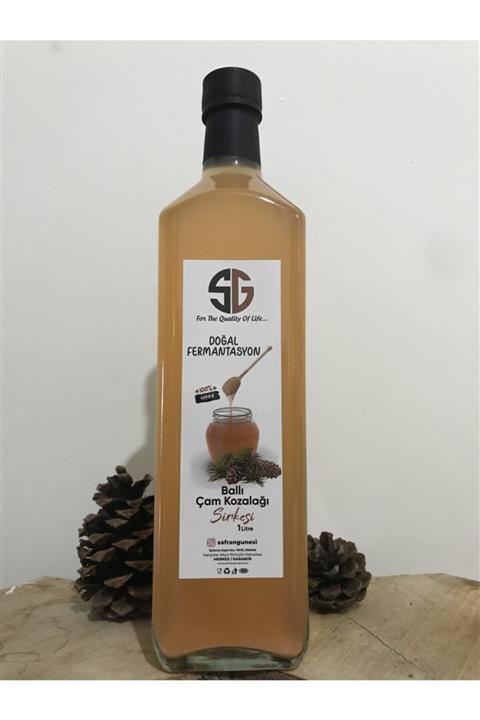 Safran Güneşi Doğal Ballı Çam Kozalağı Sirkesi 1 Litre