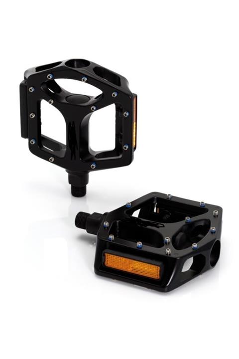 XLC Bmx Pedal Reflektörlü Siyah Cr-mo 9/16\