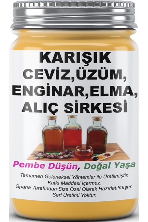 SPANA Karışık Elma Üzüm Enginar Ceviz Alıç Sirkesi 500ml