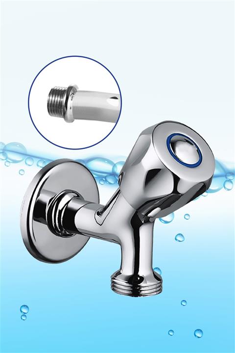 Uniquem Topbaş Pirinç Çamaşır Musluğu Topuz Tek Giriş Ara Musluk