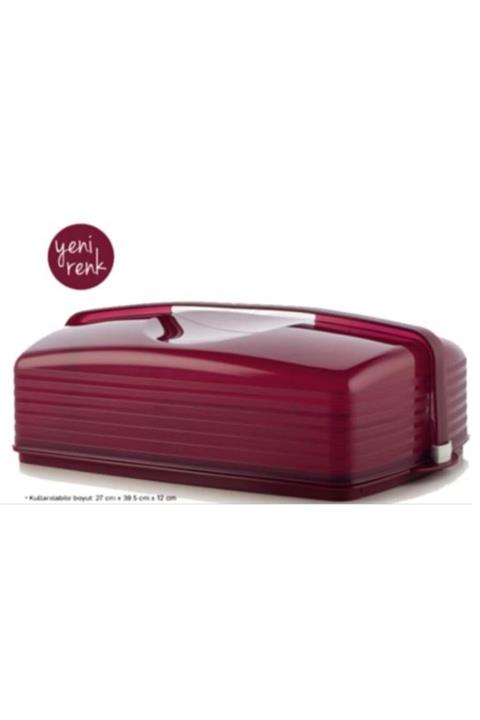 Tupperware Bordo Kek Pasta Servisi Ve Taşıma Kabı