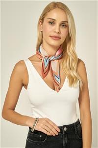YLondon 12398-1 Piliseli Turuncu Bandana Fular